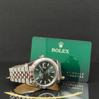 Rolex Datejust 41 Mint Green - Ref: 126334 - aus 2022 - Fullset