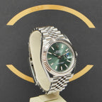 Rolex Datejust 41 Mint Green - Ref: 126334 - aus 2022 - Fullset