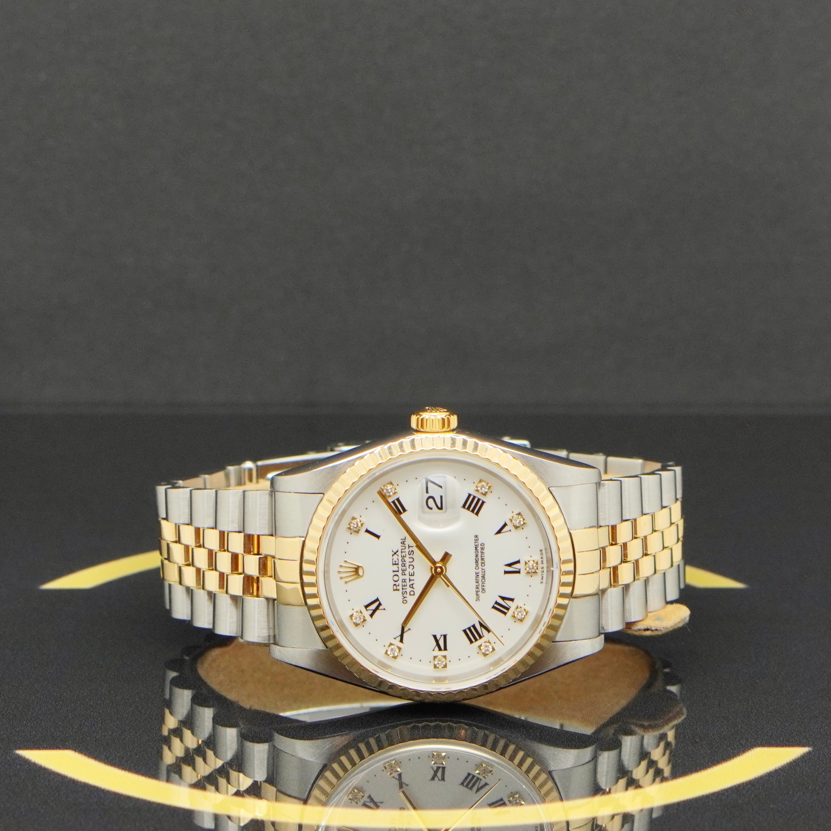 Rolex Datejust 36 S/G - Ref: 16233 - aus 1996 - Rolex Box & Papiere