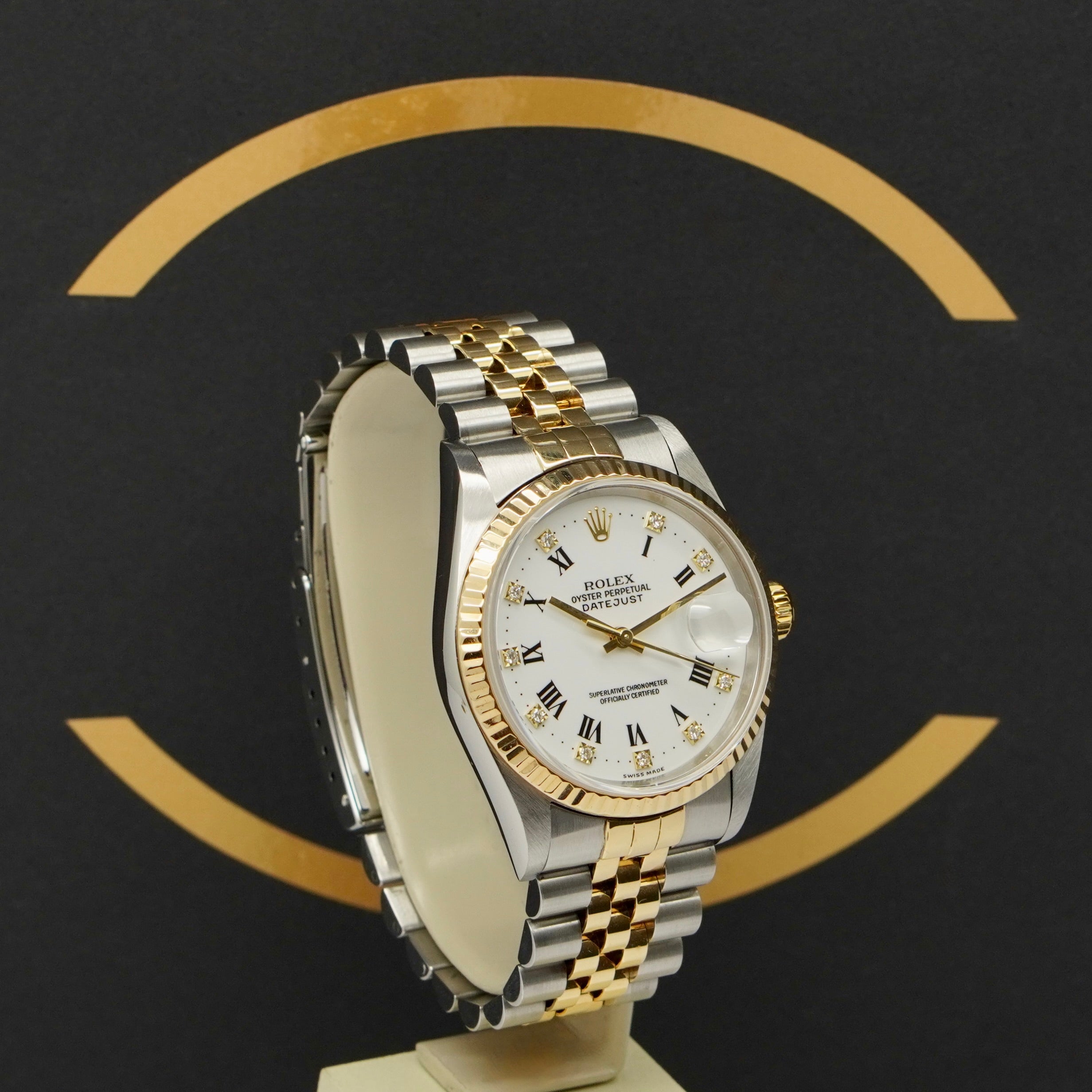Rolex Datejust 36 S/G - Ref: 16233 - aus 1996 - Rolex Box & Papiere