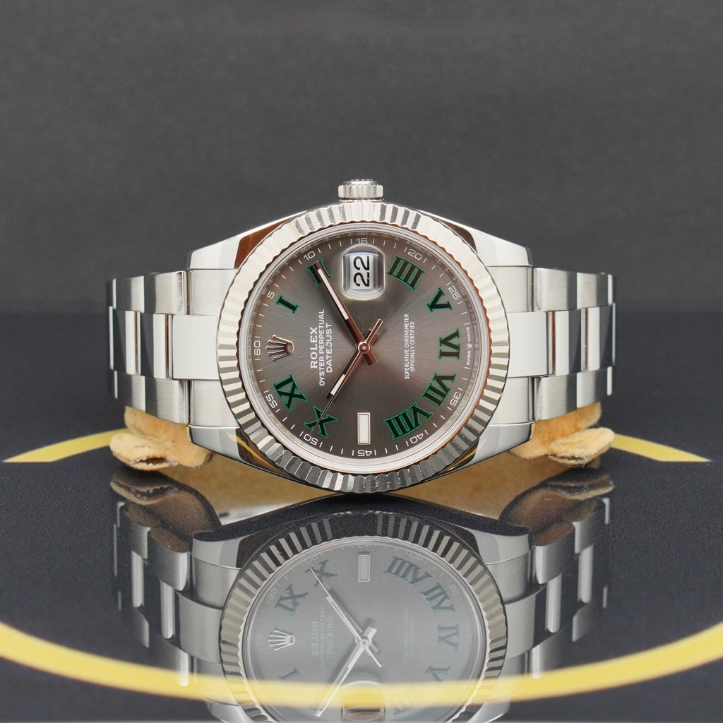 Rolex Datejust 41 "Wimbledon" - Ref: 126334 - aus 2020 - Fullset