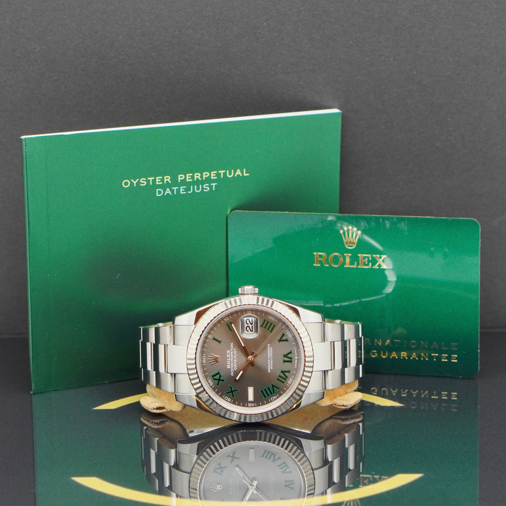 Rolex Datejust 41 "Wimbledon" - Ref: 126334 - aus 2020 - Fullset
