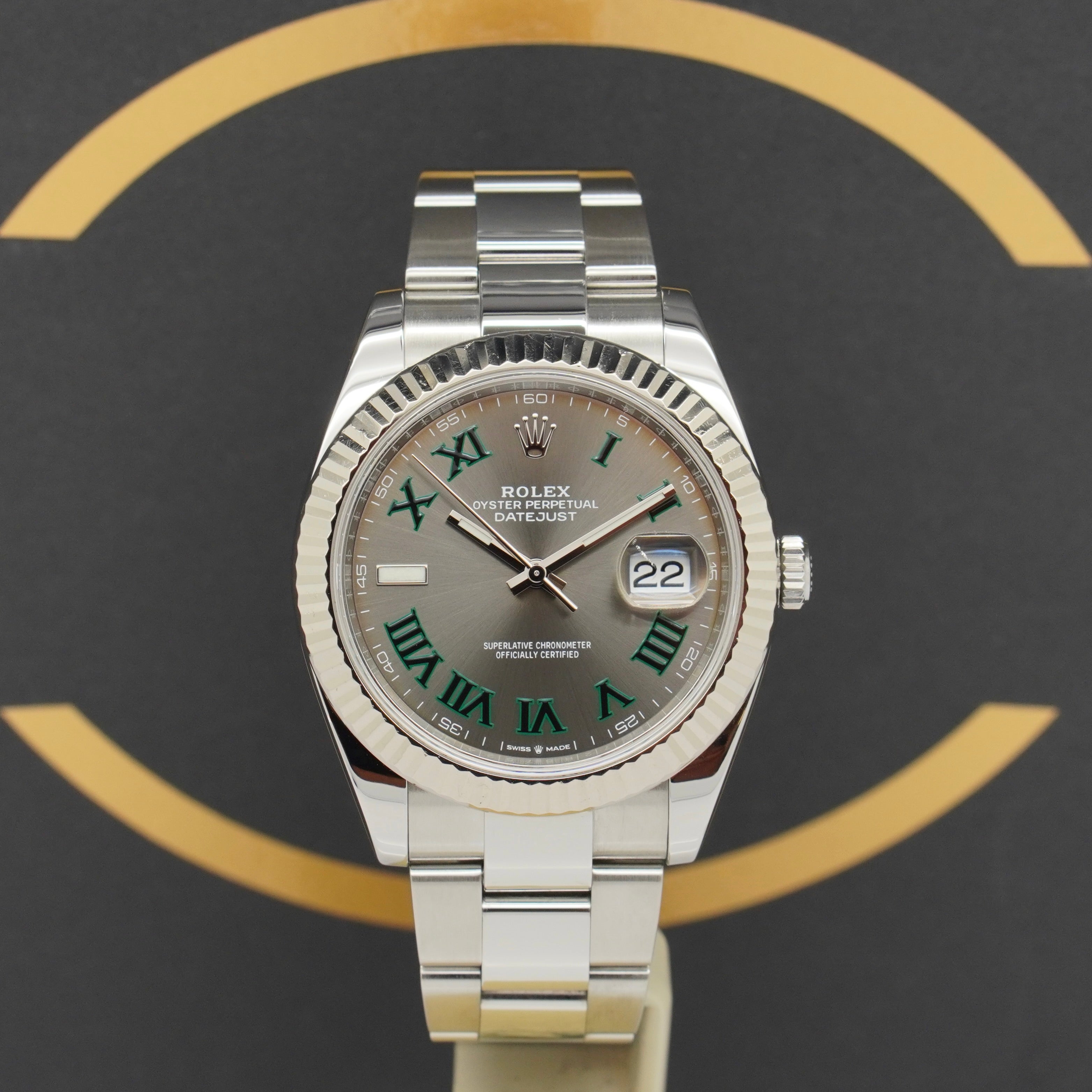 Rolex Datejust 41 "Wimbledon" - Ref: 126334 - aus 2020 - Fullset