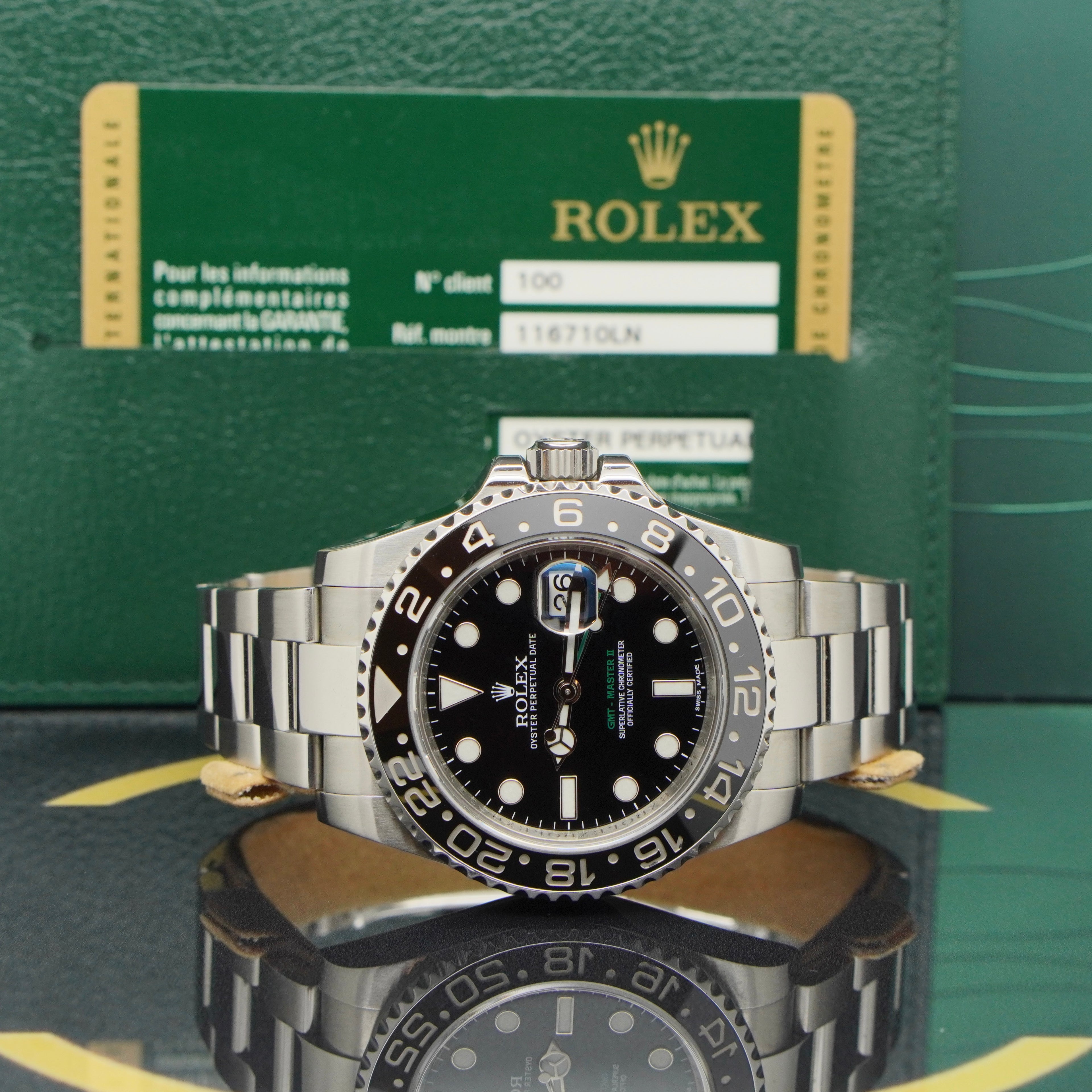 Rolex GMT Master II - Ref: 116710LN - aus 2013 - LC100 - FULLSET