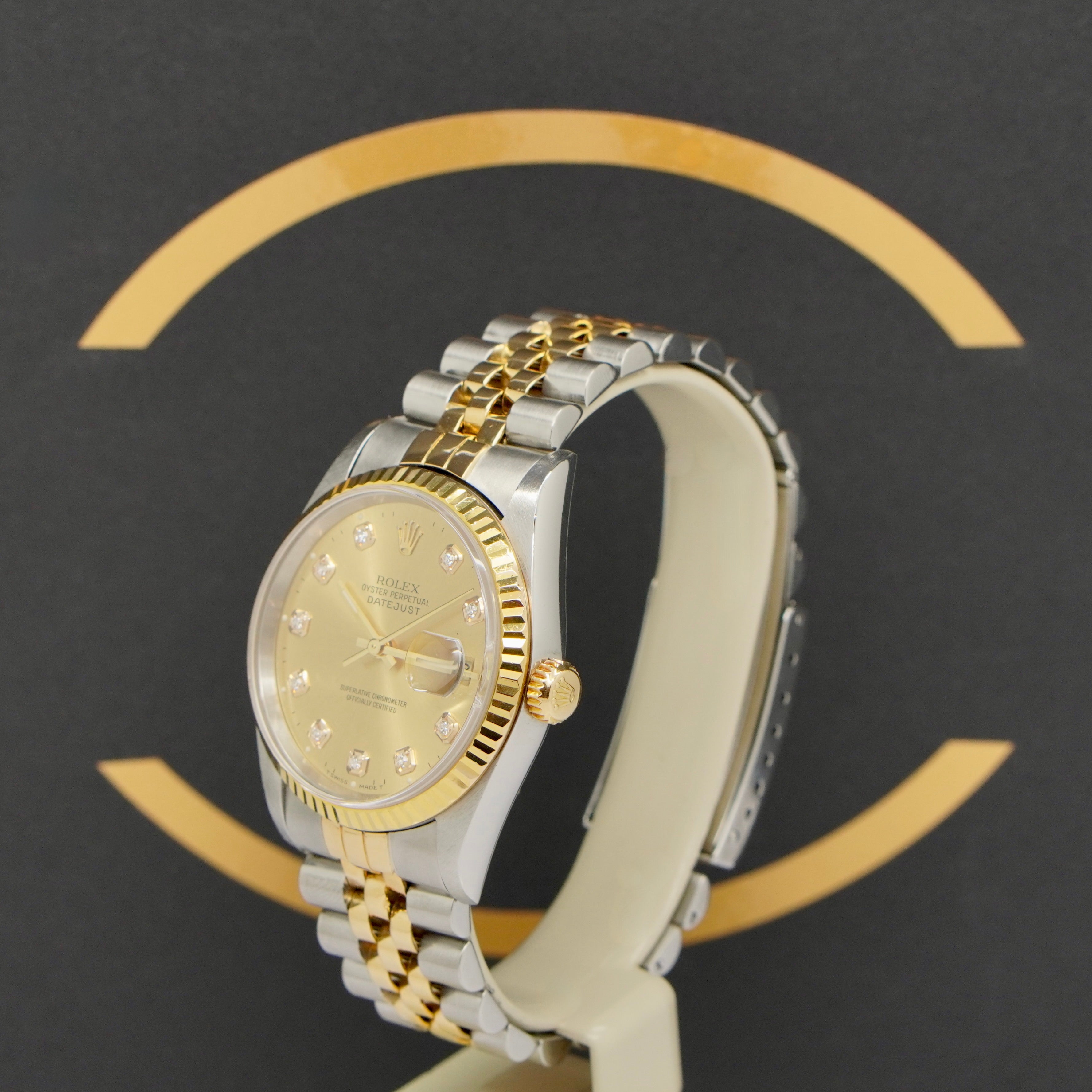 Rolex Datejust S/G - Ref: 16233 - aus 1998 - Rolex Box