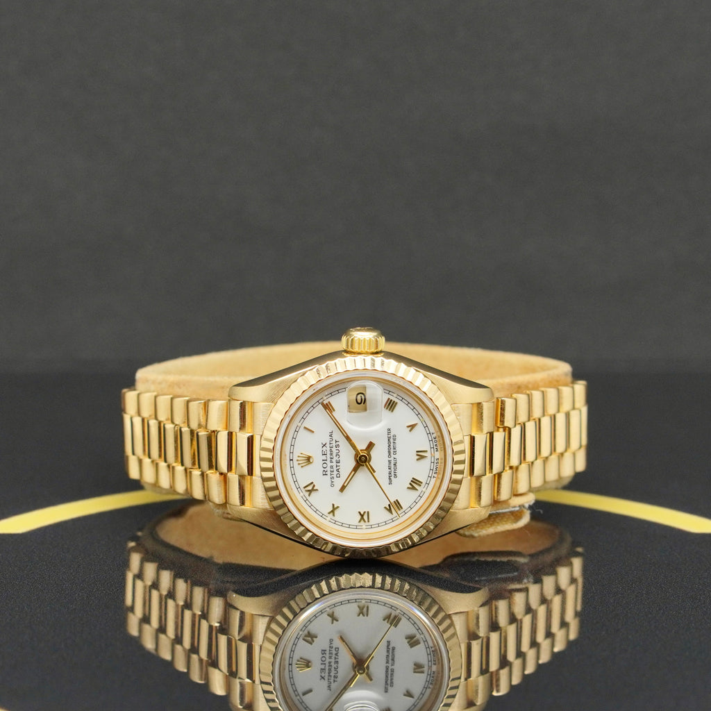 Rolex Lady-Datejust 26 Gold - Ref: 69178 - aus 1991 - Box & Papiere