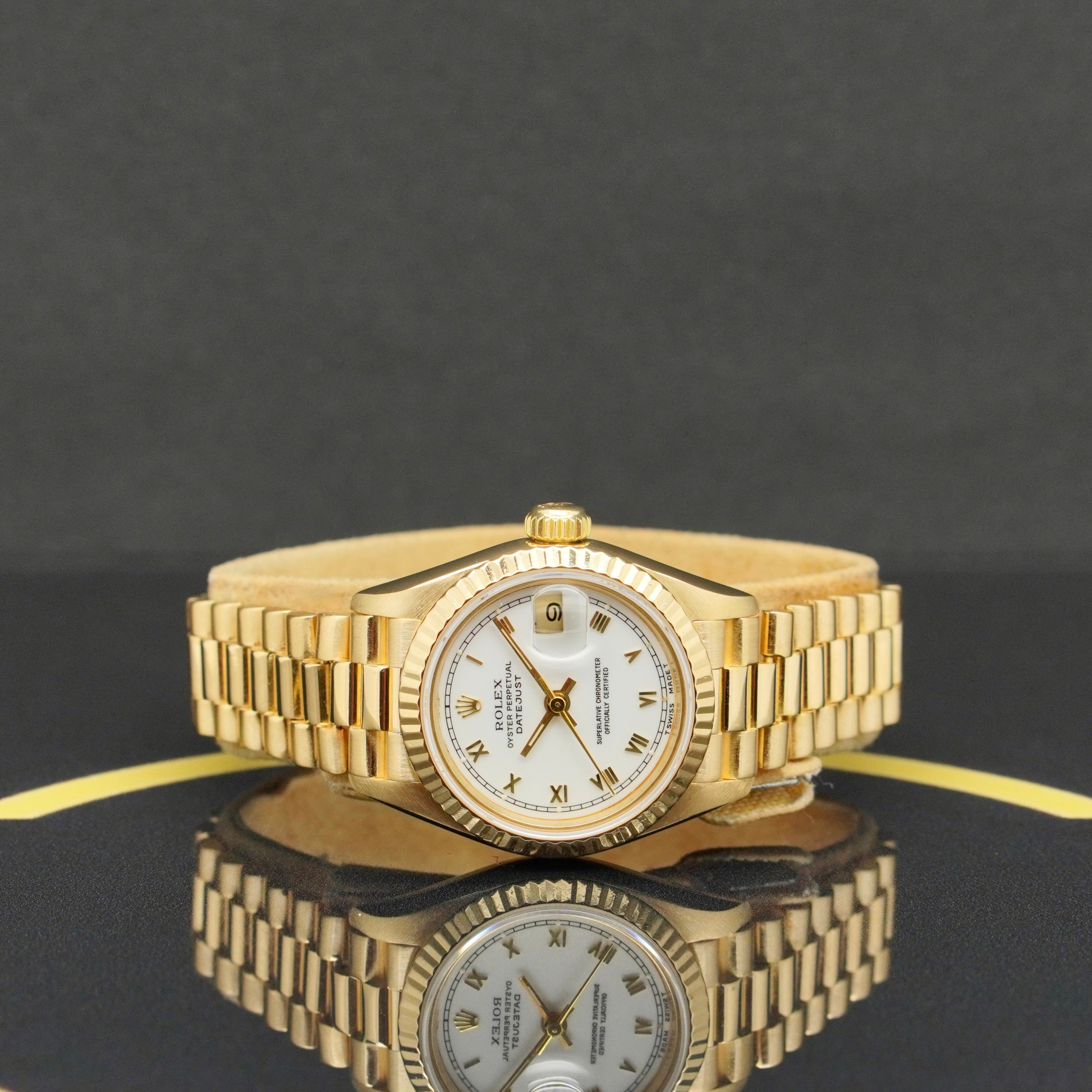 Rolex Lady-Datejust 26 Gold - Ref: 69178 - aus 1991 - Box & Papiere