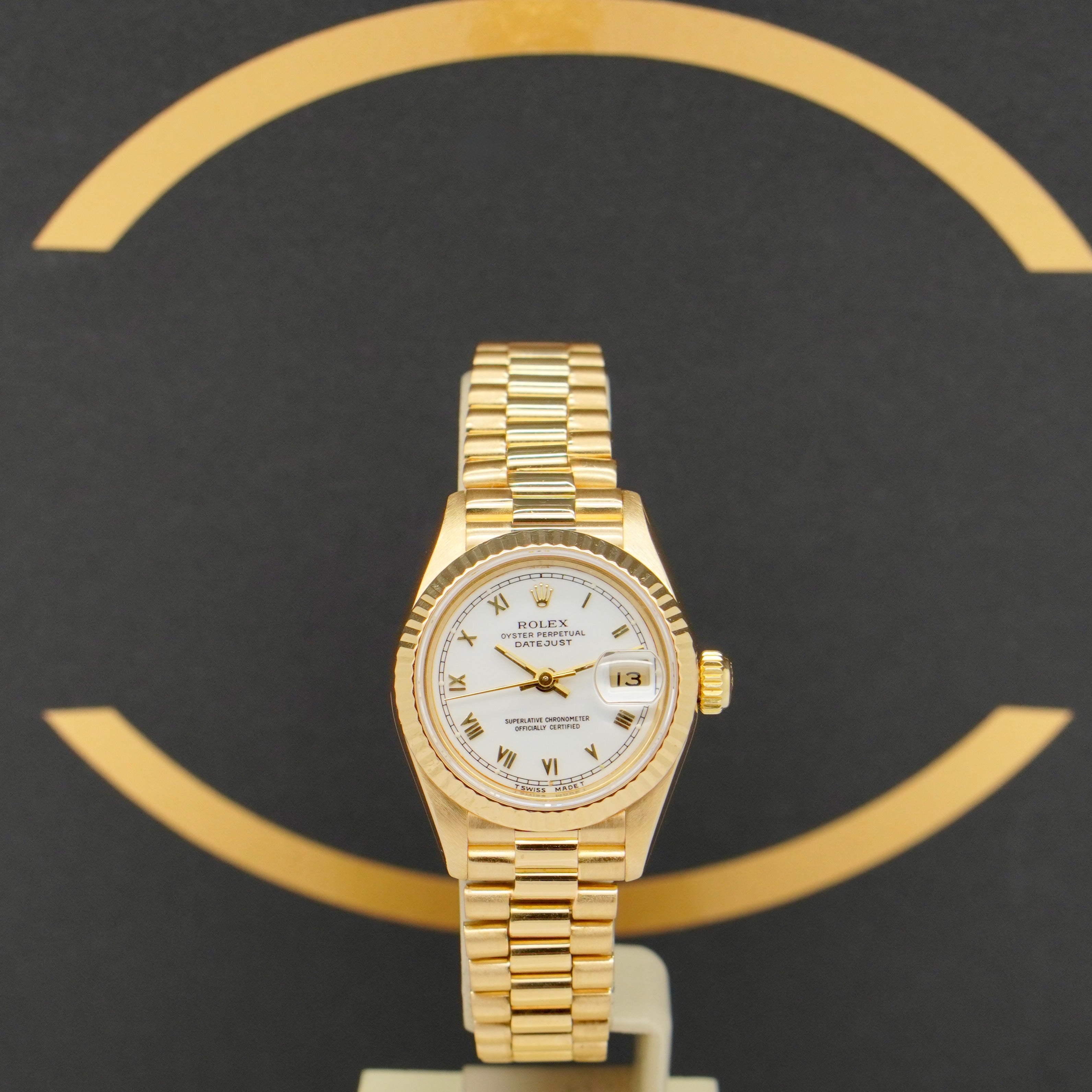 Rolex Lady-Datejust 26 Gold - Ref: 69178 - aus 1991 - Box & Papiere