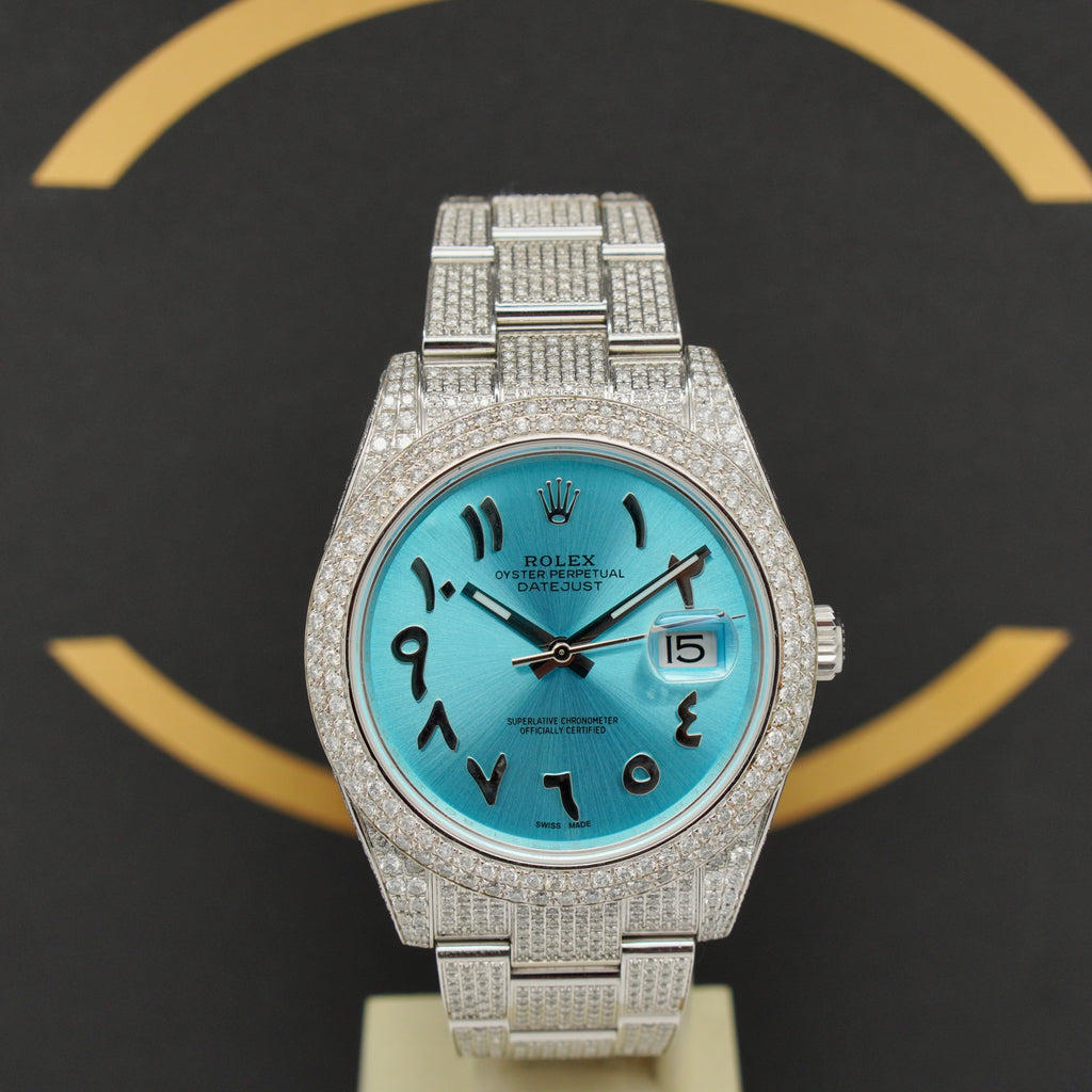 Rolex Datejust 41 Iced Out - Ref: 126300 - aus 2021 - Fullset