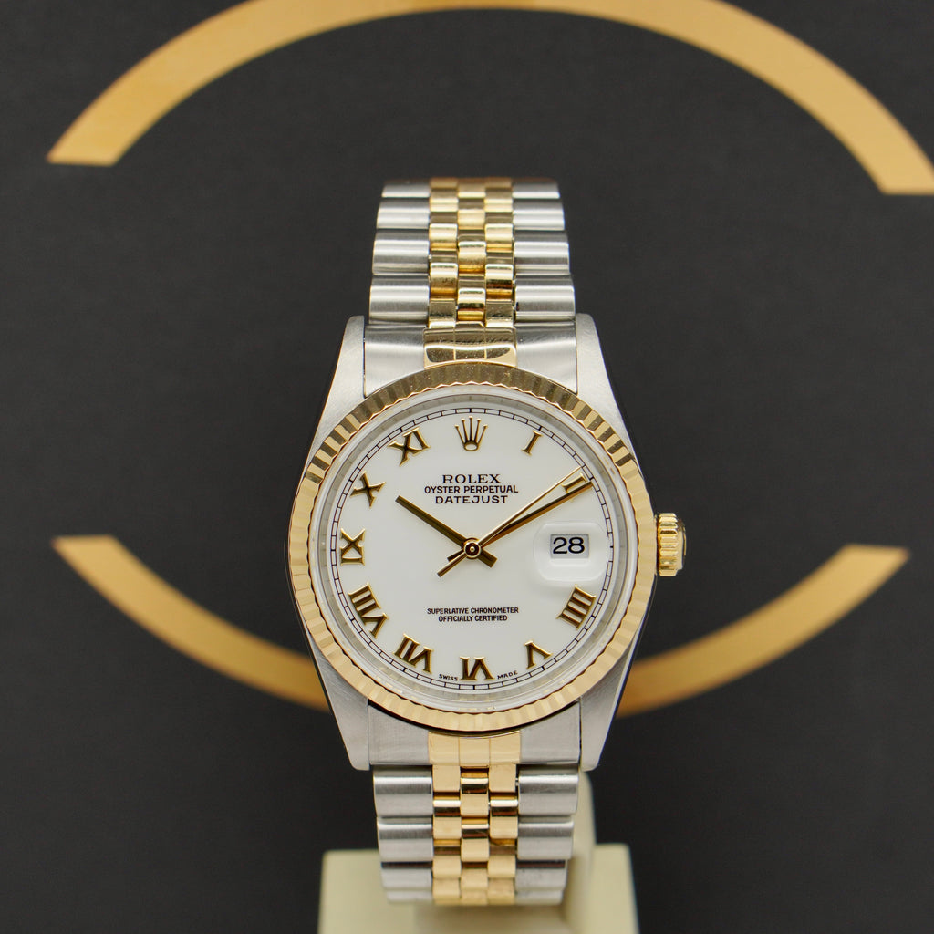 Rolex Datejust 36 S/G - Ref: 16233 - aus 2001 - Rolex Box