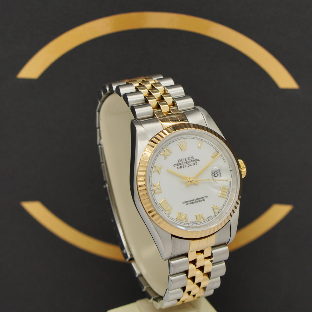 Rolex Datejust 36 S/G - Ref: 16233 - aus 2001 - Rolex Box