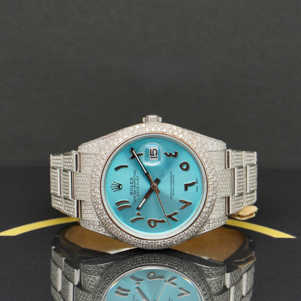 Rolex Datejust 41 Iced Out - Ref: 126300 - aus 2021 - Fullset