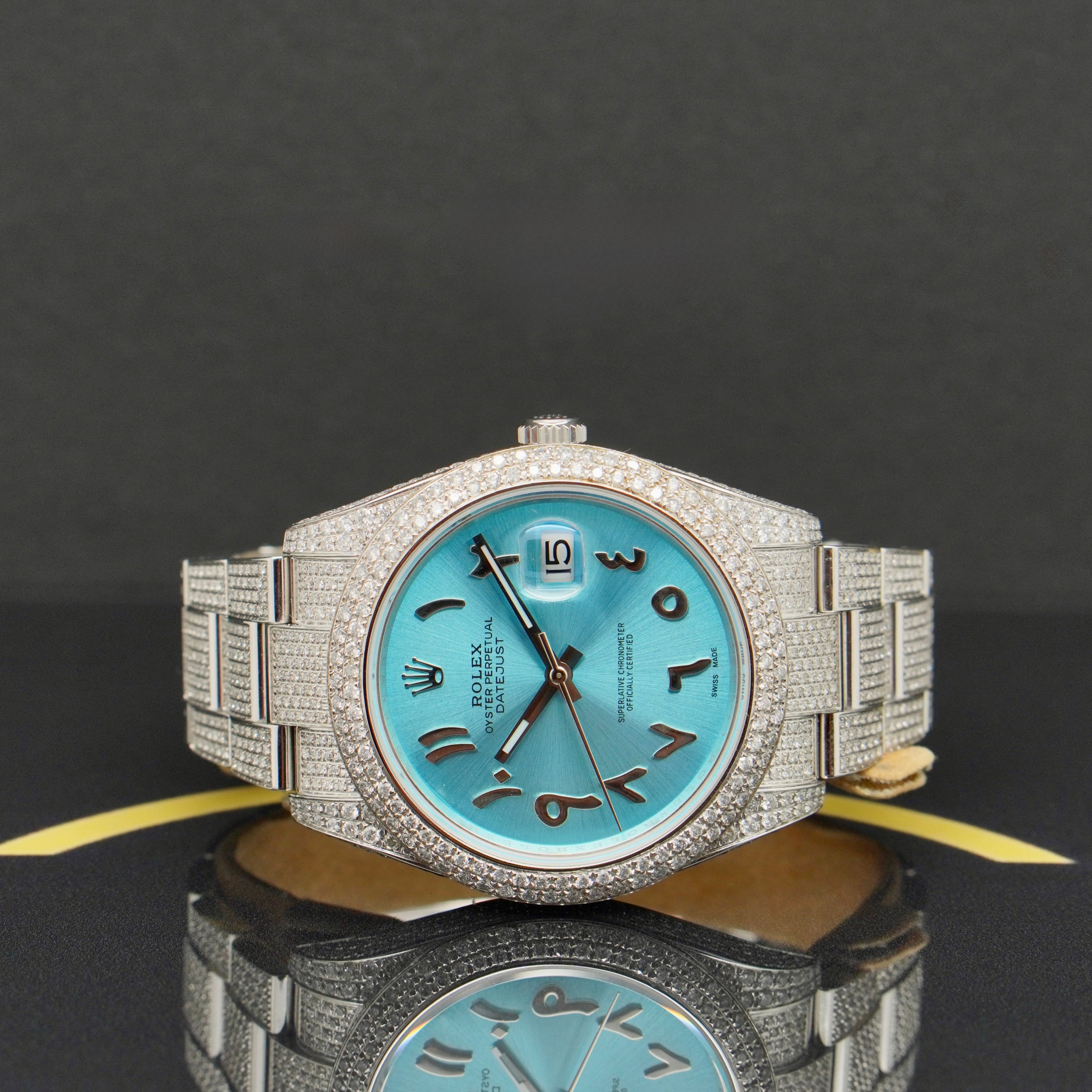 Rolex Datejust 41 Iced Out - Ref: 126300 - aus 2021 - Fullset