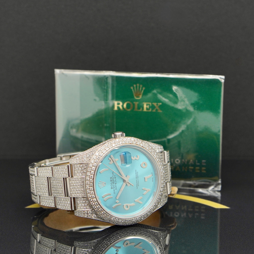Rolex Datejust 41 Iced Out - Ref: 126300 - aus 2021 - Fullset