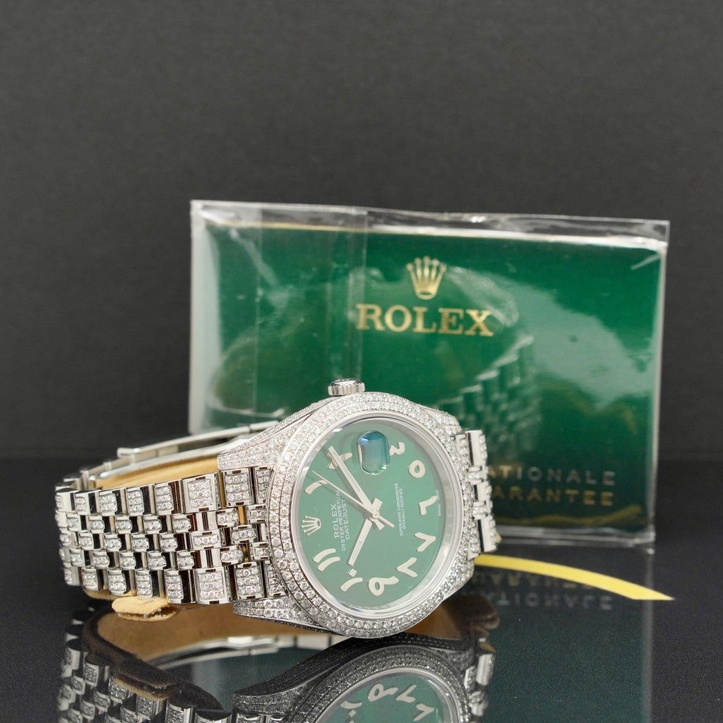 Rolex Datejust 41 Iced Out - Ref: 126300 - aus 2021 - Fullset