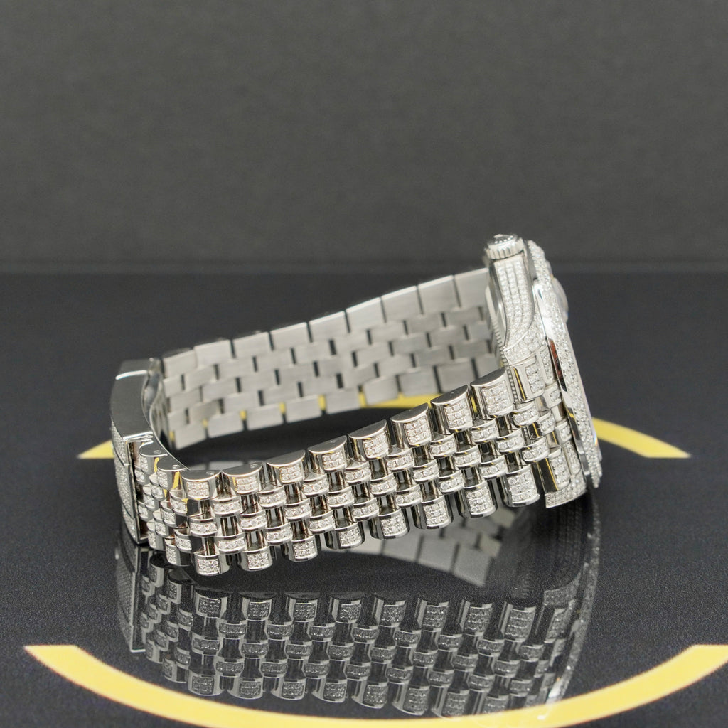 Rolex Datejust 41 Iced Out - Ref: 126300 - aus 2021 - Fullset