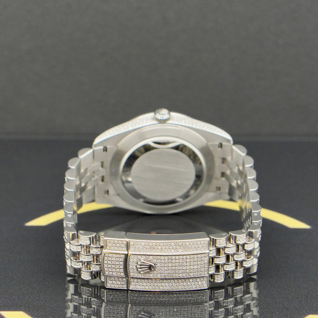 Rolex Datejust 41 Iced Out - Ref: 126300 - aus 2021 - Fullset