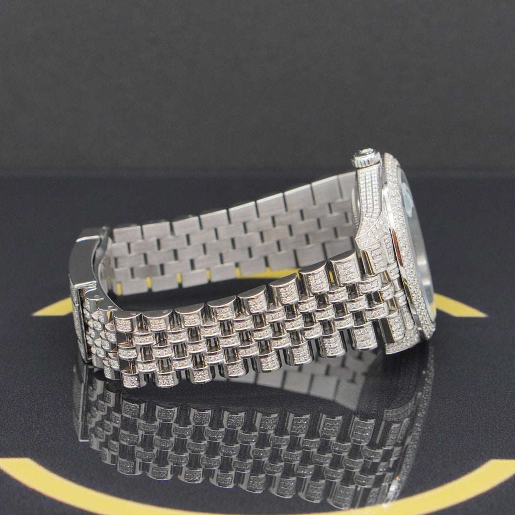 Rolex Datejust 41 Iced Out - Ref: 126300 - aus 2022 - Fullset