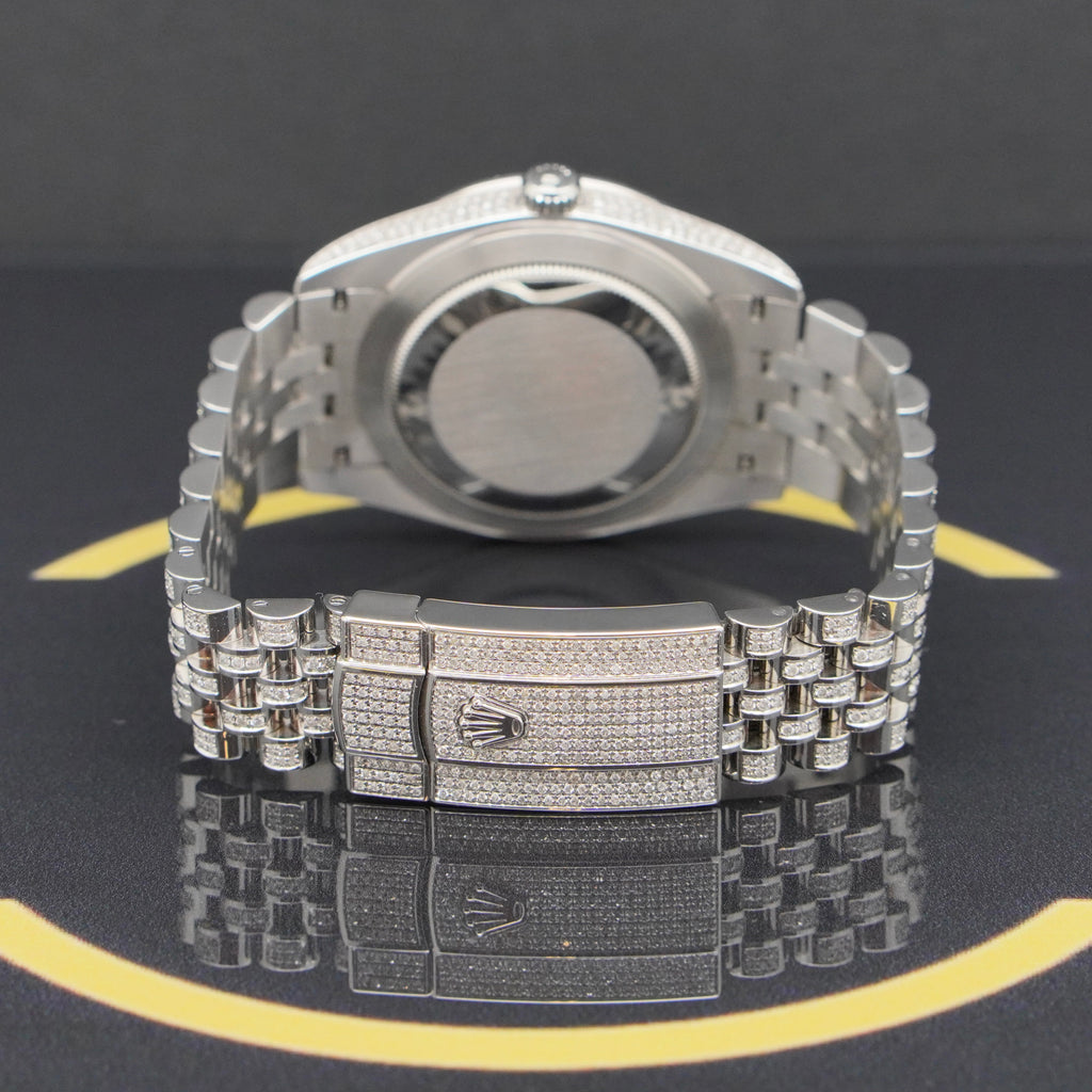 Rolex Datejust 41 Iced Out - Ref: 126300 - aus 2022 - Fullset