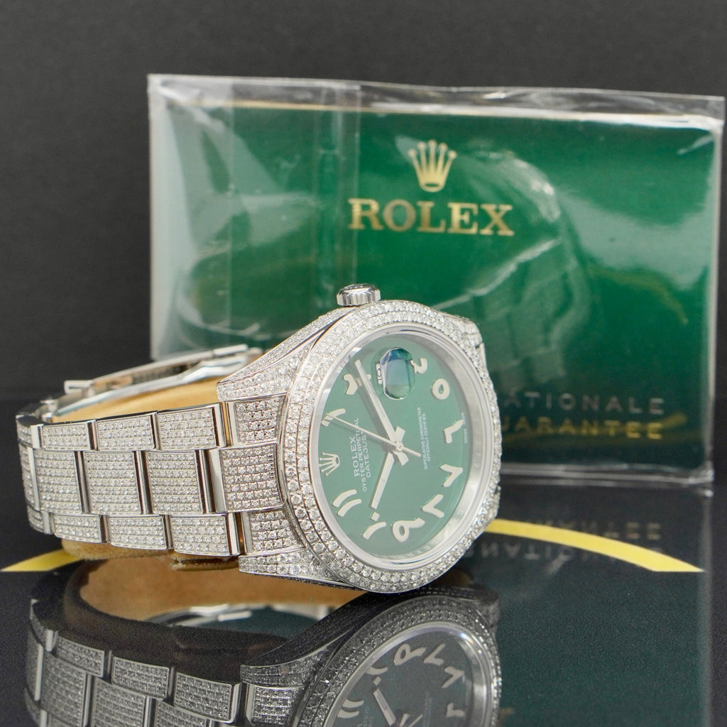 Rolex Datejust 41 Iced Out - Ref: 126300 - aus 2021 - Fullset