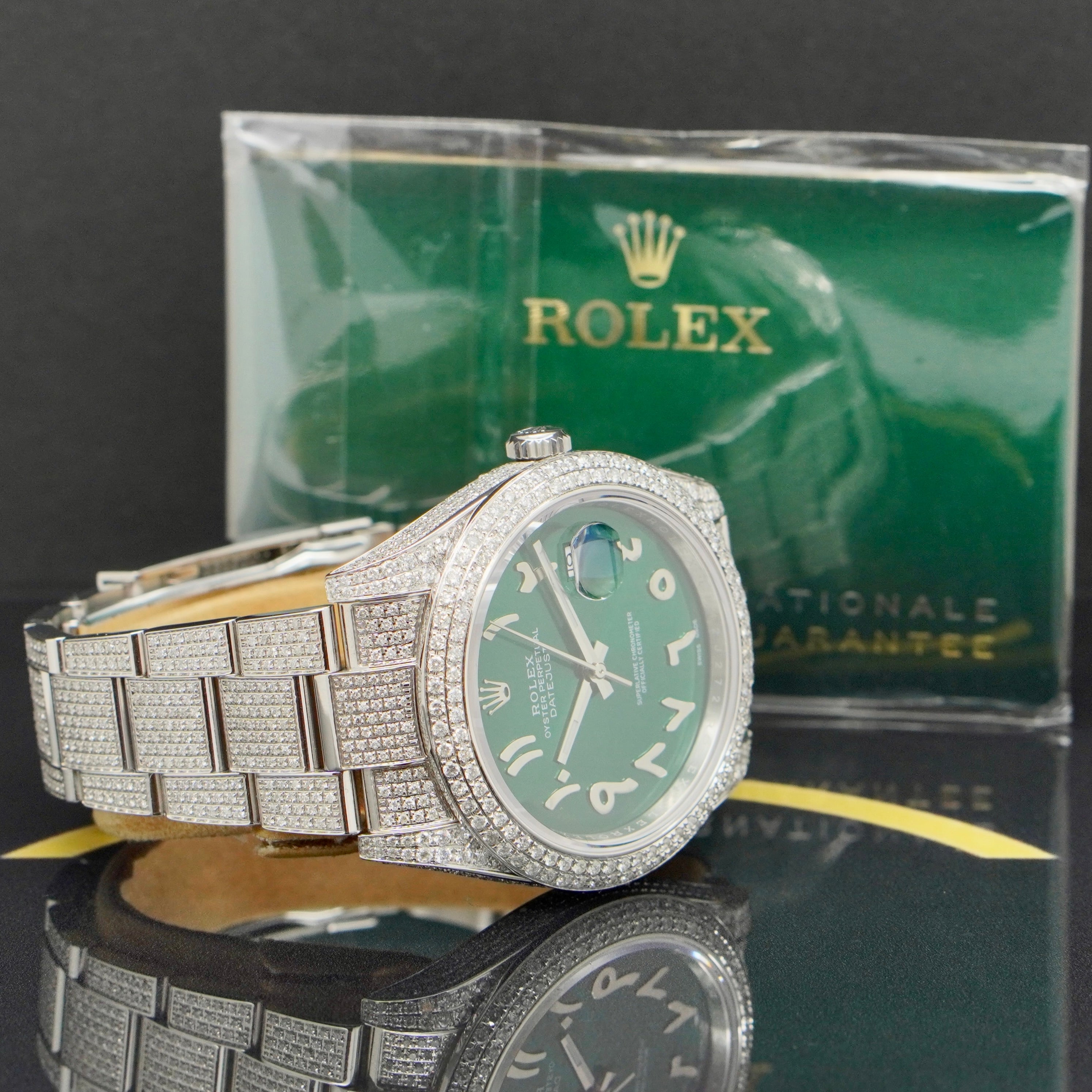 Rolex Datejust 41 Iced Out - Ref: 126300 - aus 2021 - Fullset