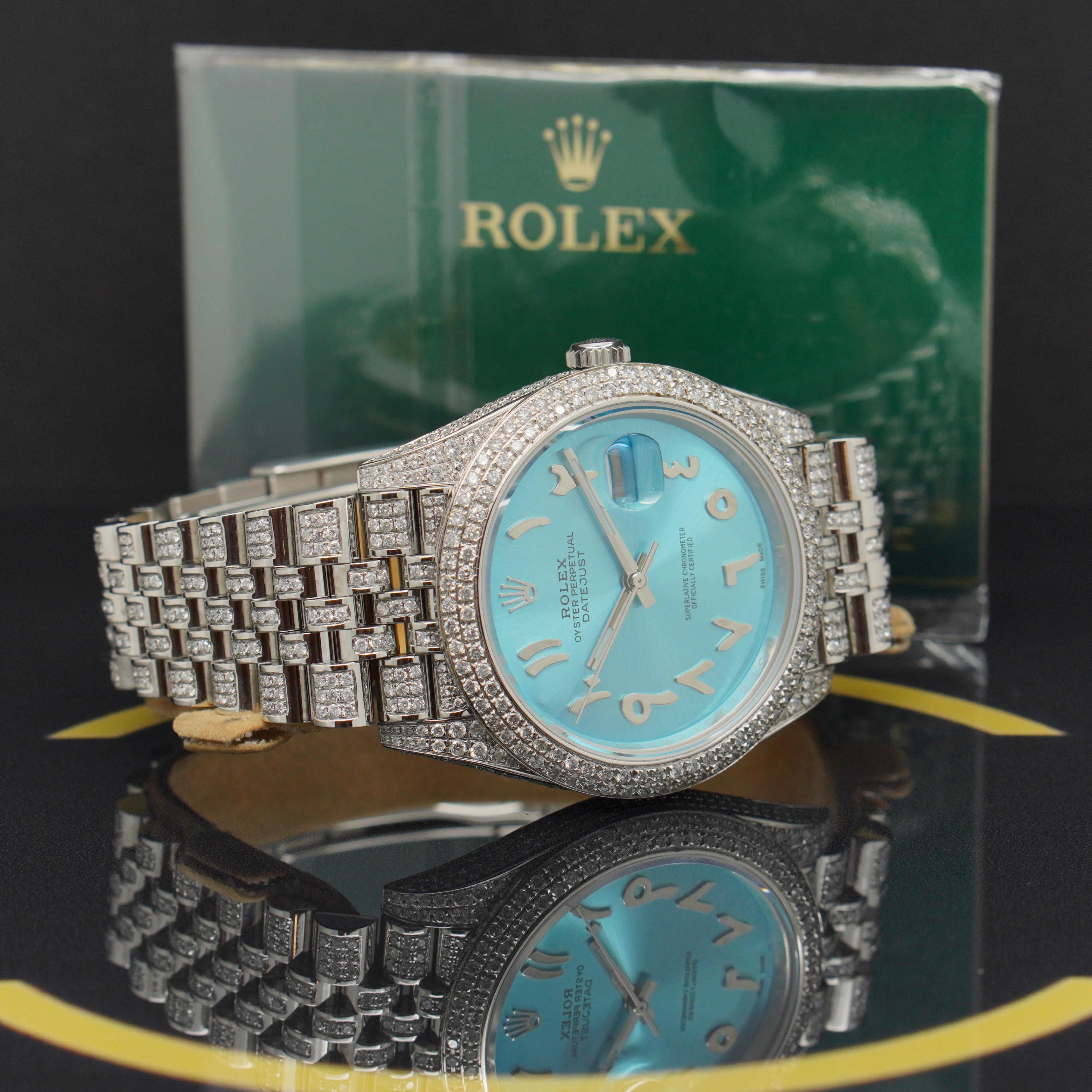Rolex Datejust 41 Iced Out - Ref: 126300 - aus 2022 - Fullset
