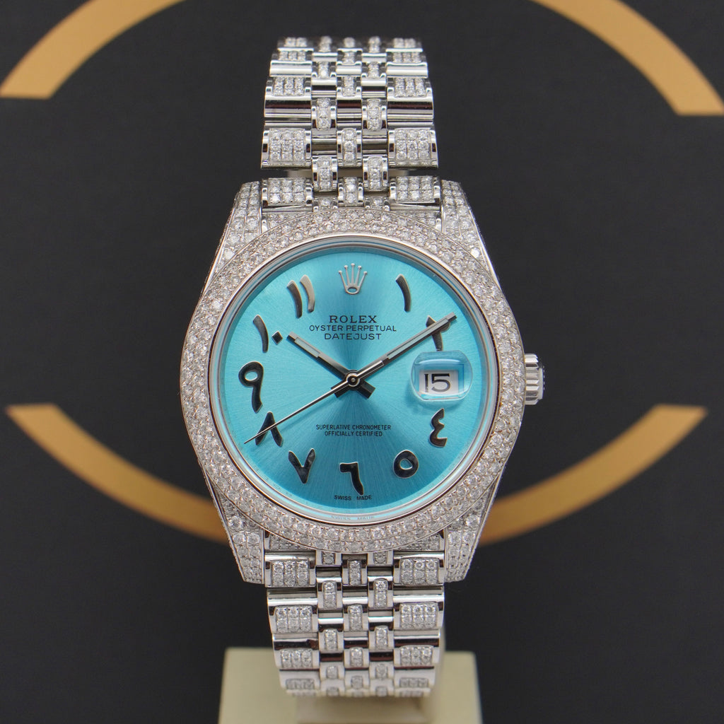 Rolex Datejust 41 Iced Out - Ref: 126300 - aus 2022 - Fullset