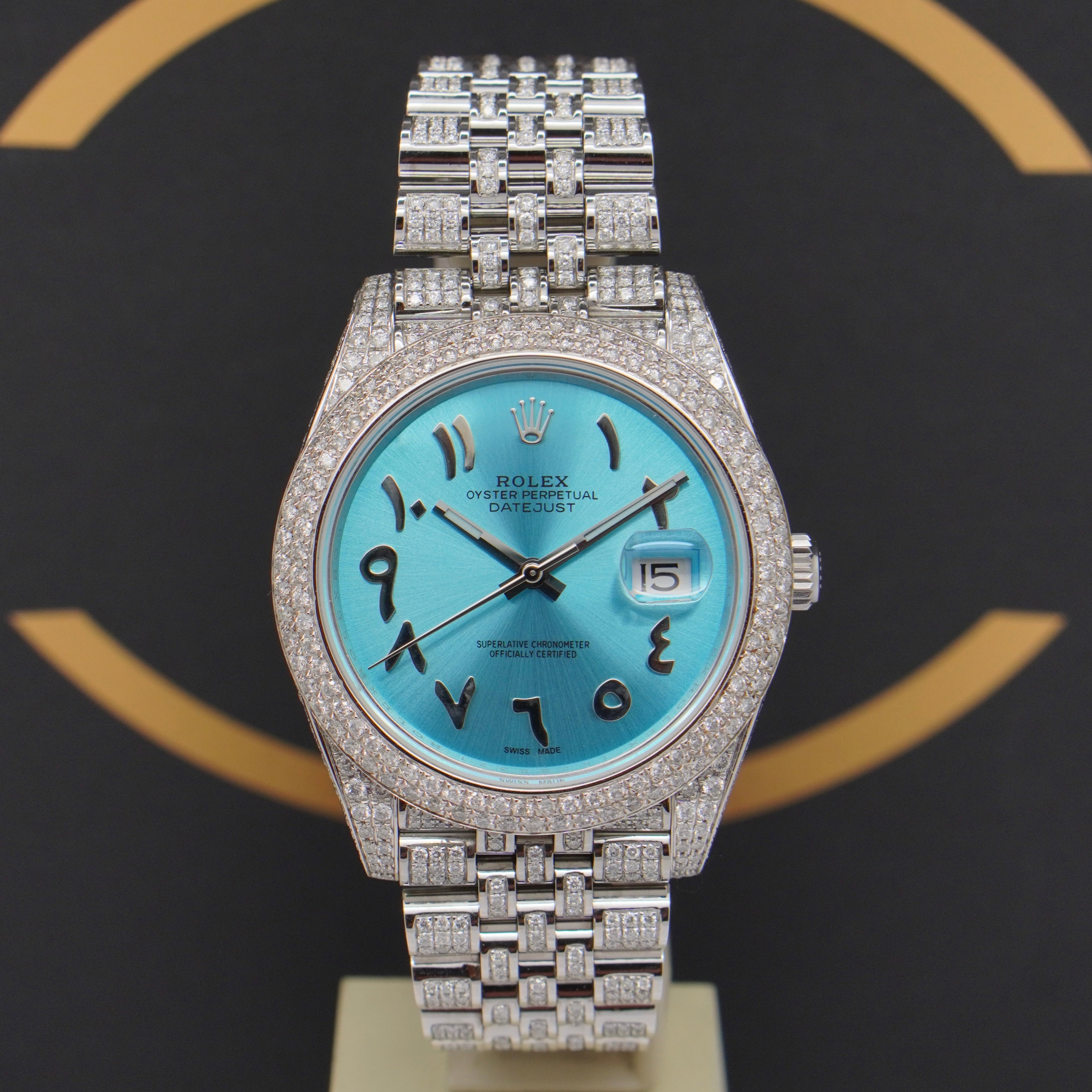 Rolex Datejust 41 Iced Out - Ref: 126300 - aus 2022 - Fullset