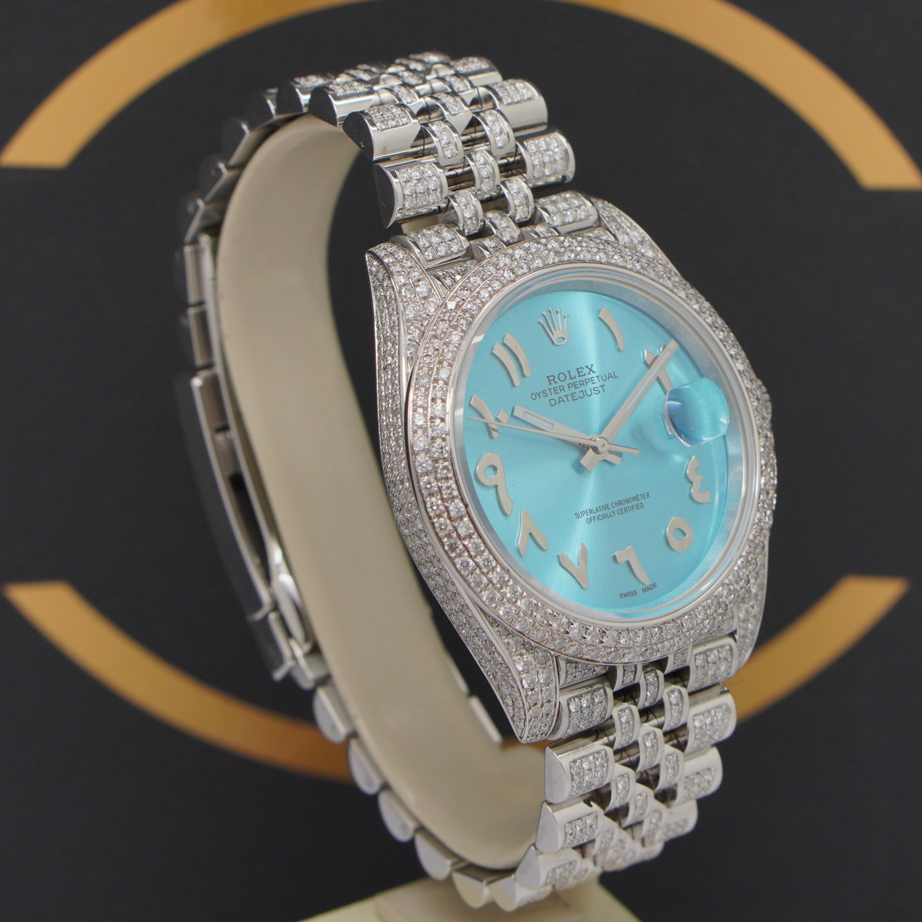 Rolex Datejust 41 Iced Out - Ref: 126300 - aus 2022 - Fullset