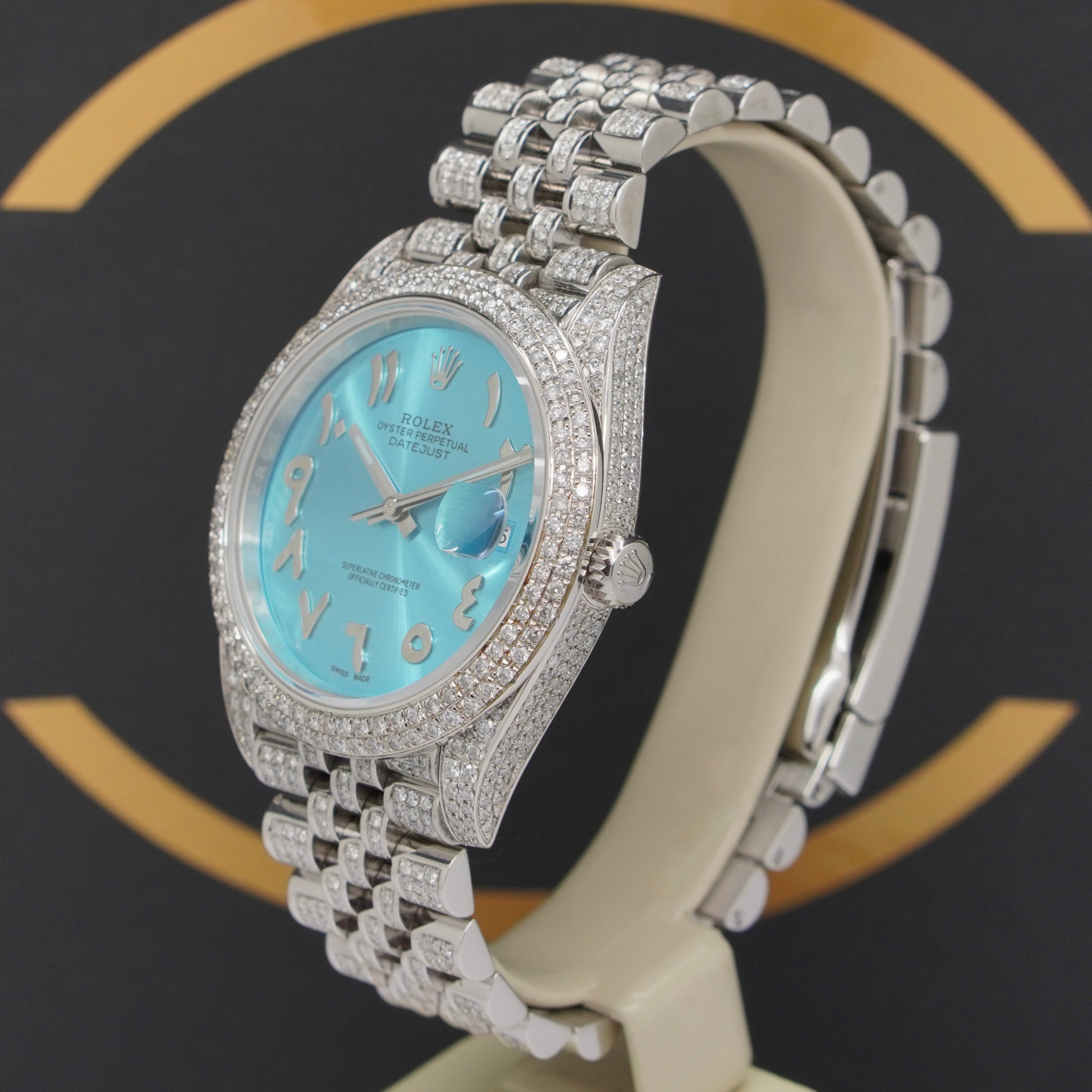 Rolex Datejust 41 Iced Out - Ref: 126300 - aus 2022 - Fullset