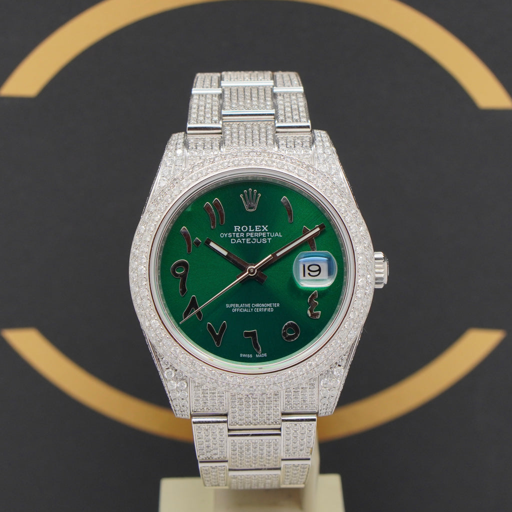 Rolex Datejust 41 Iced Out - Ref: 126300 - aus 2021 - Fullset