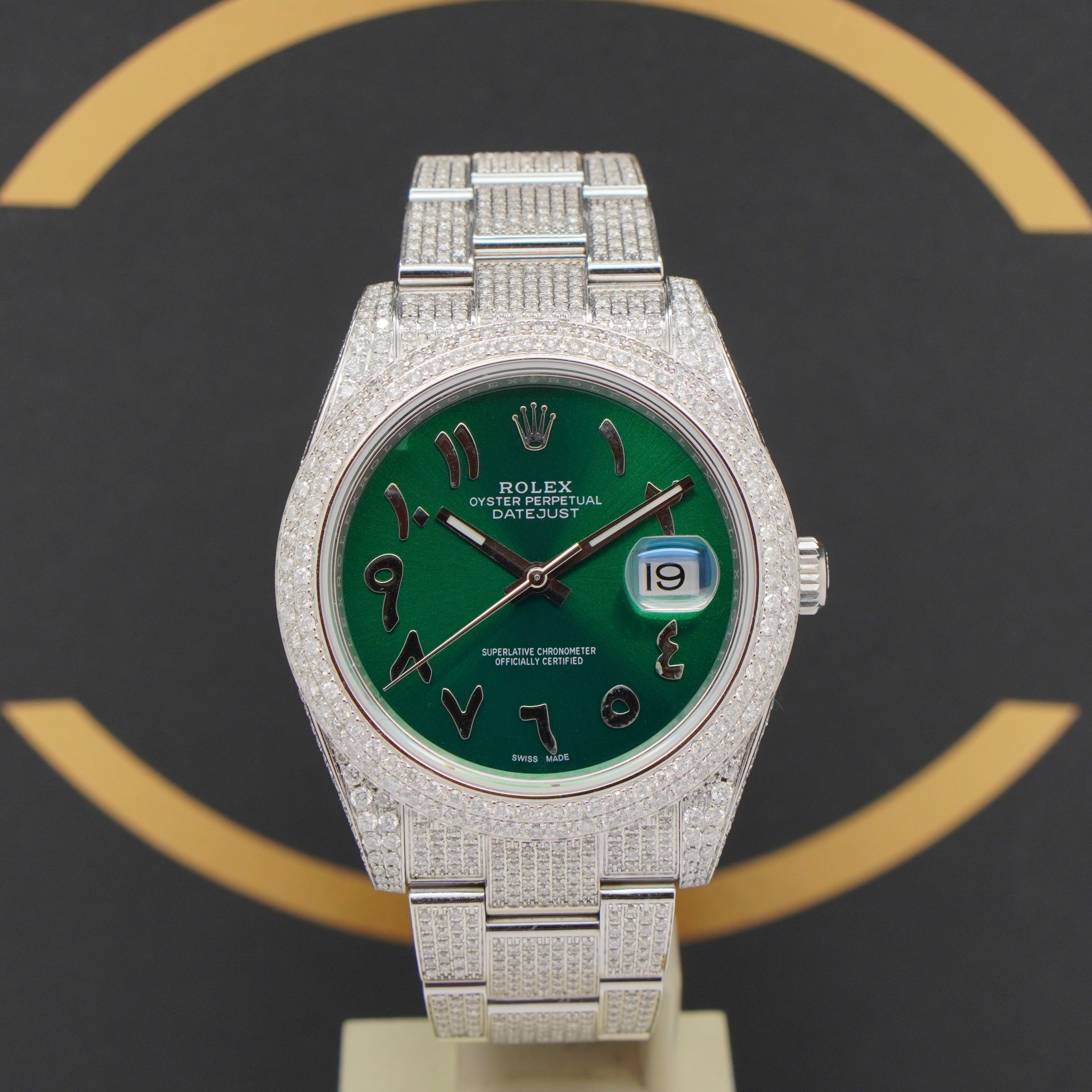 Rolex Datejust 41 Iced Out - Ref: 126300 - aus 2021 - Fullset