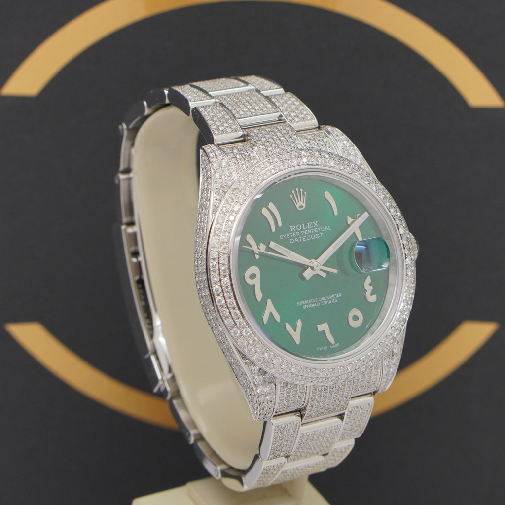 Rolex Datejust 41 Iced Out - Ref: 126300 - aus 2021 - Fullset