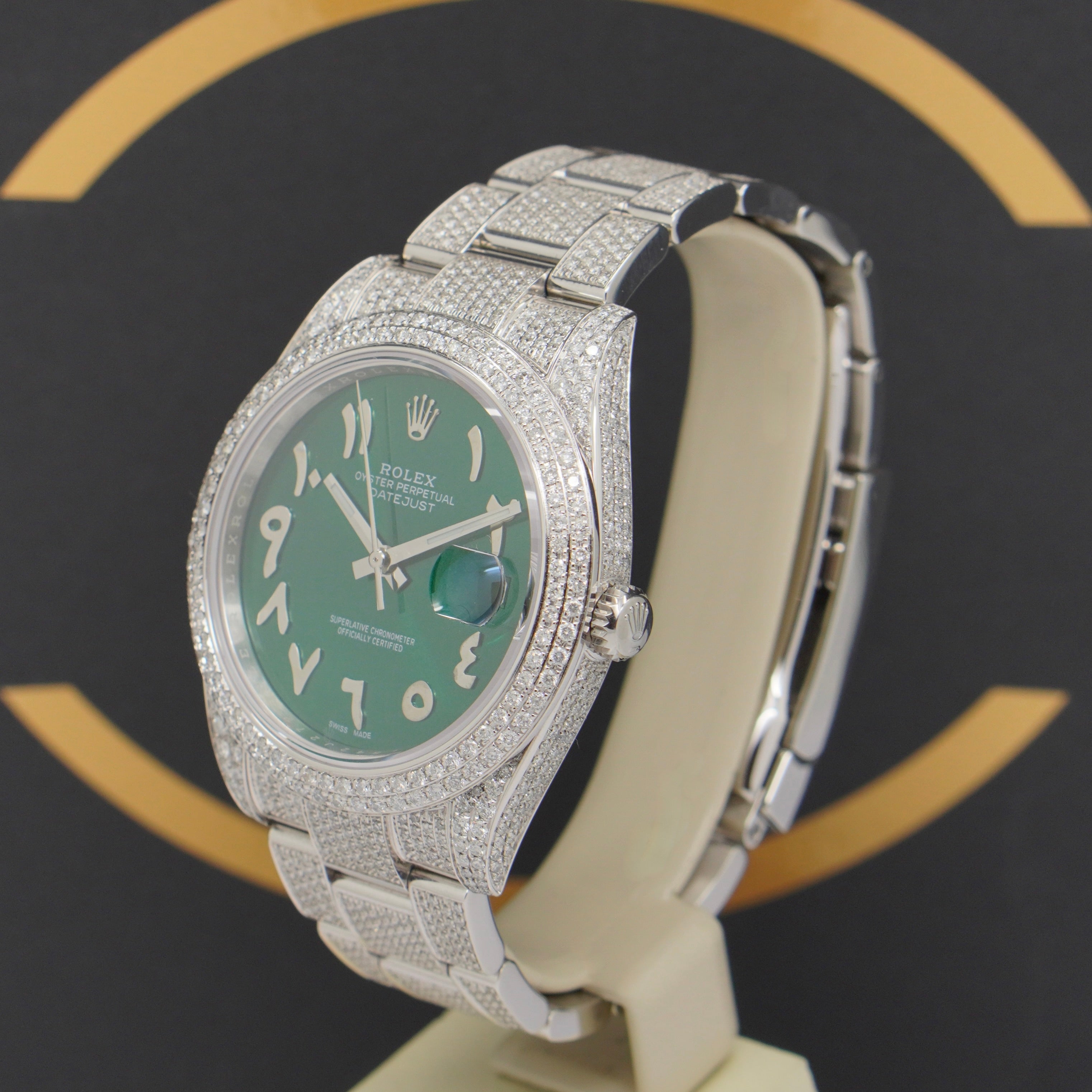 Rolex Datejust 41 Iced Out - Ref: 126300 - aus 2021 - Fullset