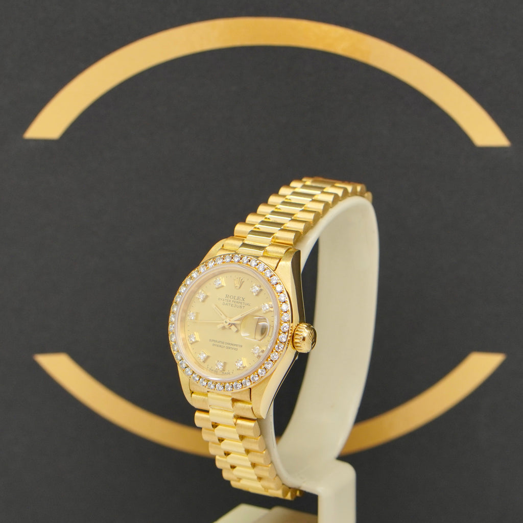 Rolex Lady-Datejust Gold - Ref: 69178 - aus 1984 - Box & Papiere