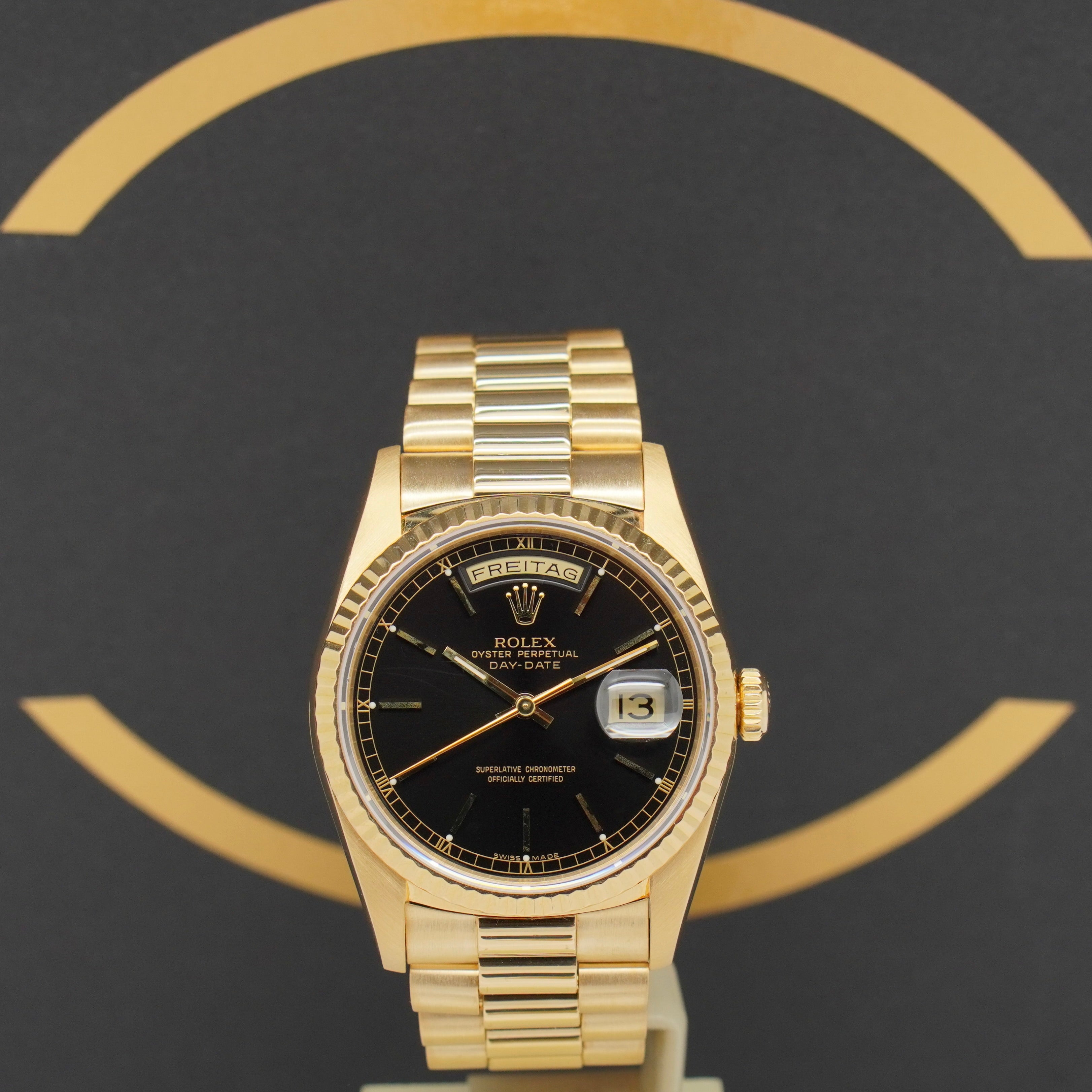 Rolex Day-Date 36 Ref: 18238 - aus 1993 - Box & Papiere - LC 100