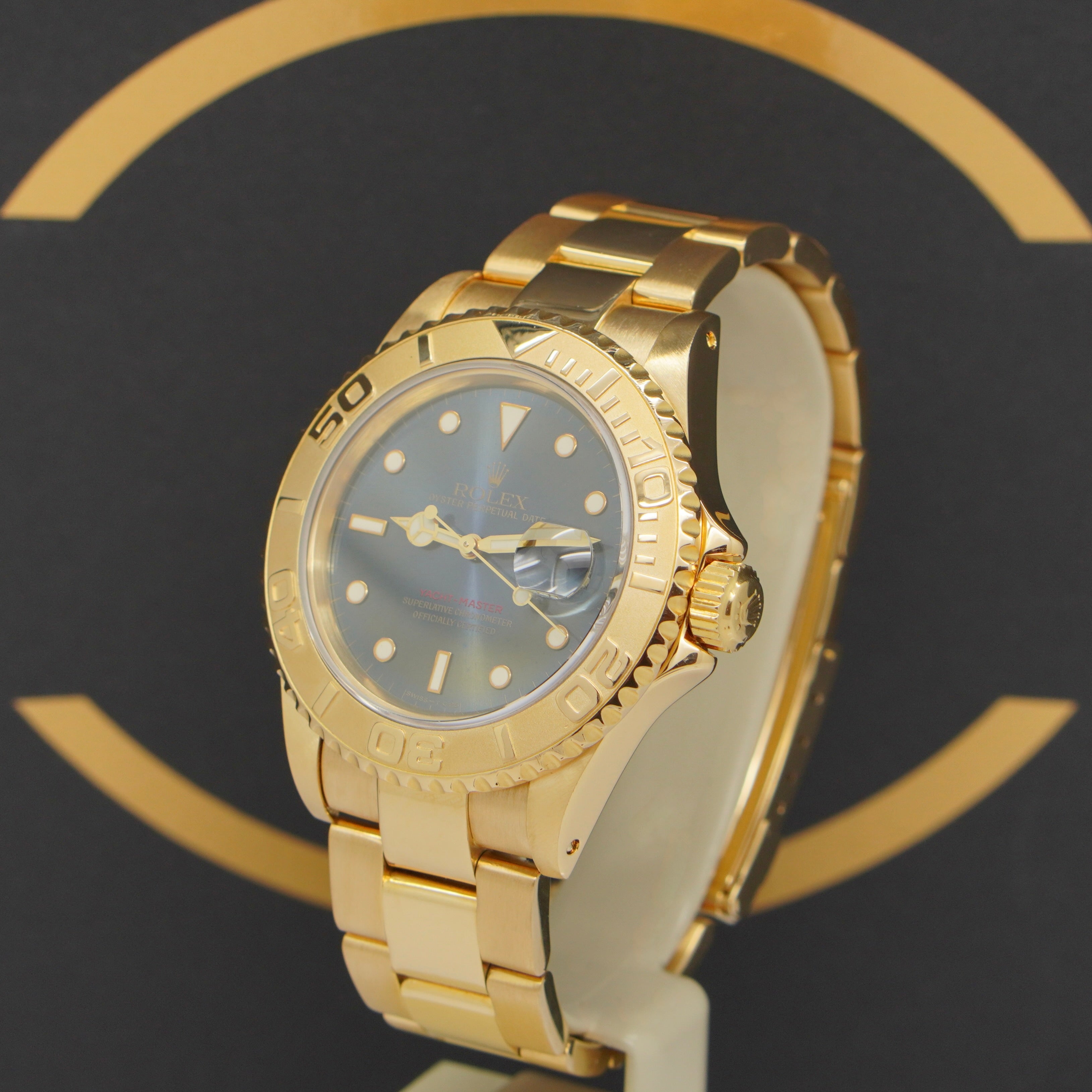 Rolex Yachtmaster 40 Gold  Ref: 16628 - aus 1996 - Box & EU Papiere