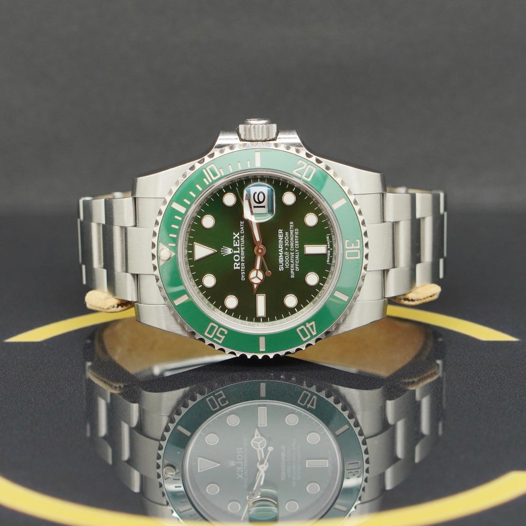 Rolex Submariner Date 40 "Hulk"- 116610LV - 2016 - Fullset