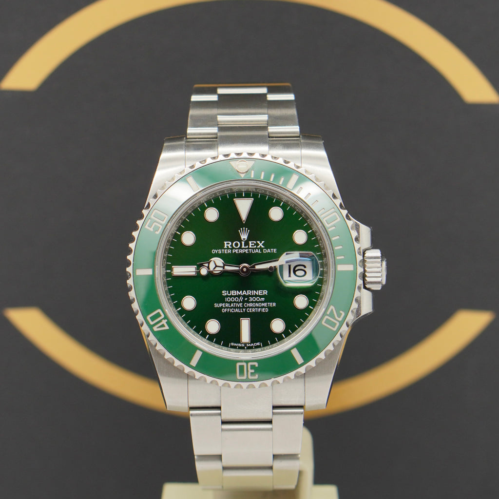 Rolex Submariner Date 40 "Hulk"- 116610LV - 2016 - Fullset