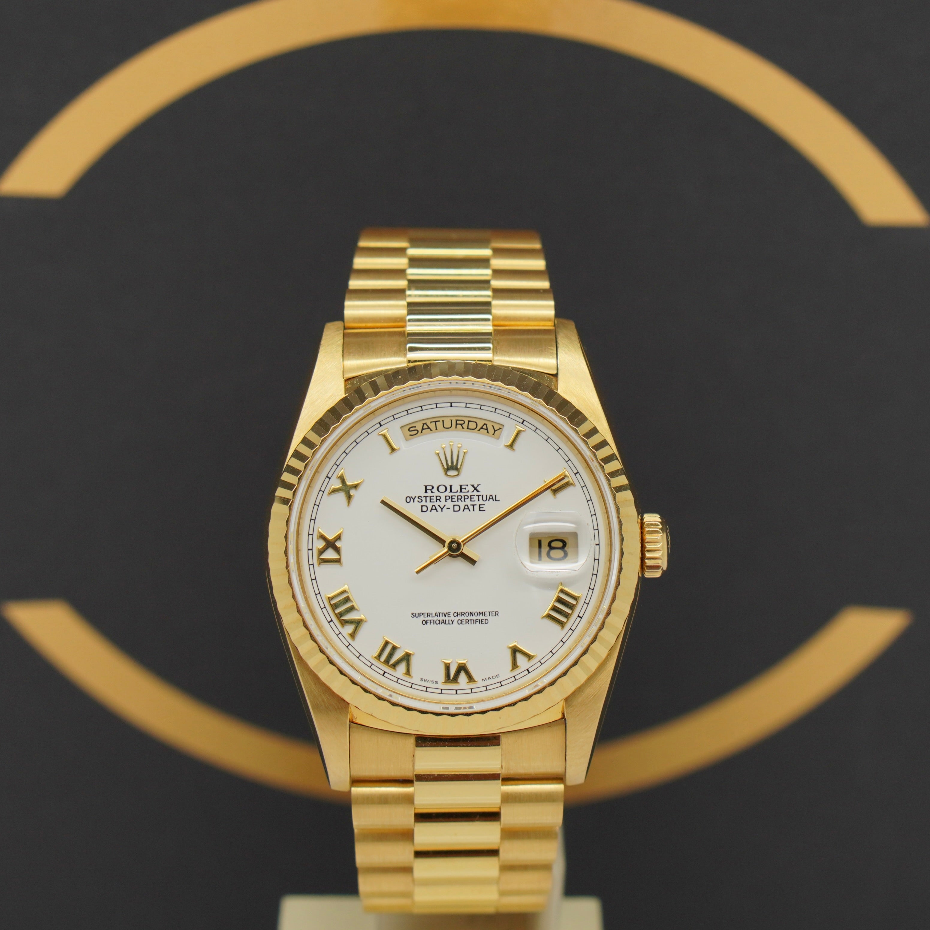 Rolex Day Date 36 - Ref: 18238 - aus 1993 - Rolex Box & Papiere