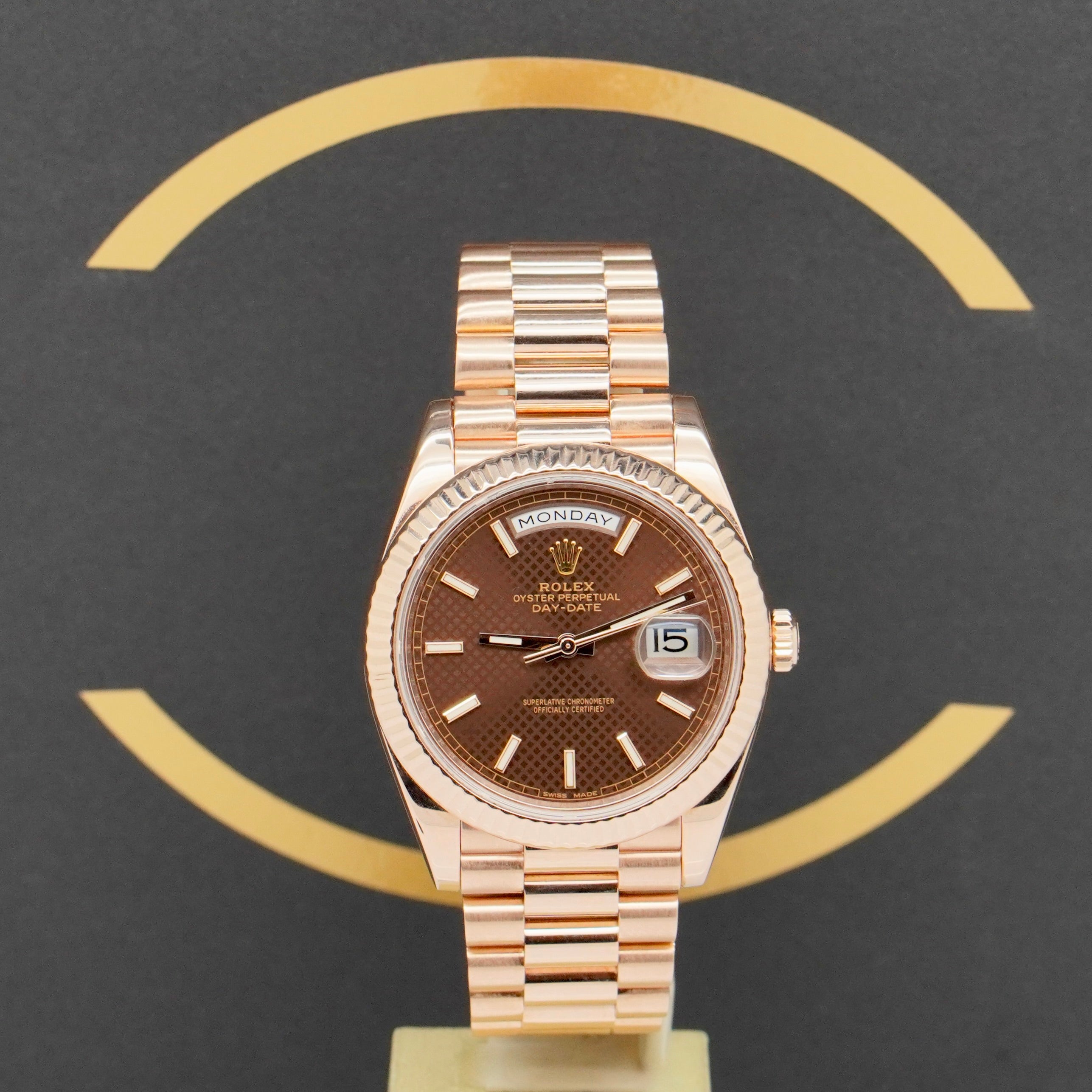 Rolex Day-Date 40 Rosé - 228235 - 2016 - Fullset - Rolex Service 2025