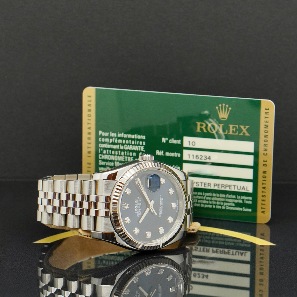 Rolex Datejust 36 Dia - Ref: 116234 - aus 2012 - LC 10 Fullset