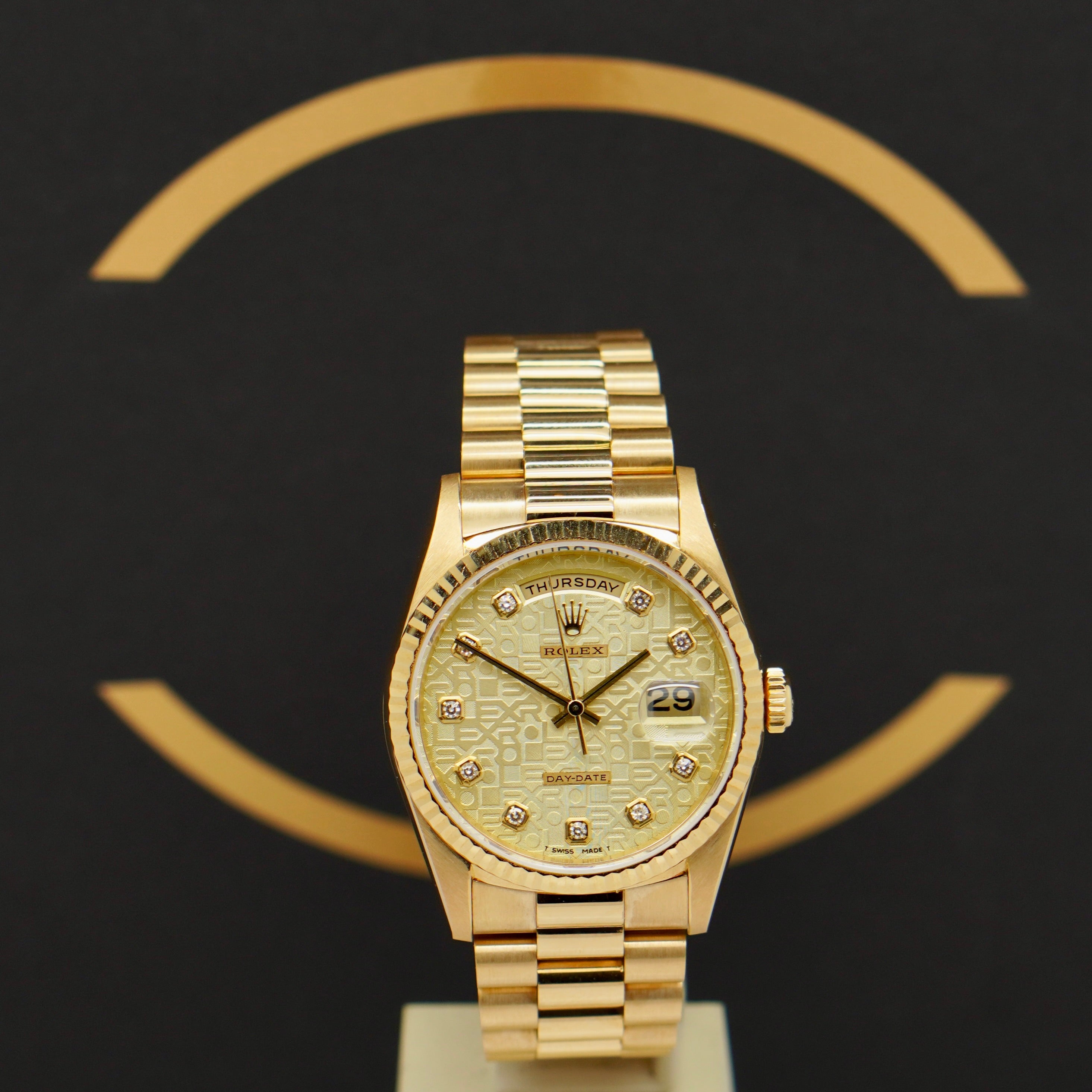 Rolex Day Date 36 Dia - Ref: 18238 - aus 1995 - Rolex Box & Papiere