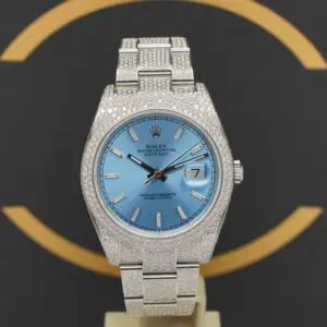 Rolex Datejust 41 Iced Out - Ref: 126300 - aus 2022 - Fullset